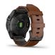 Смарт-годинник Garmin Epix (Gen 2) Sapphire - B. Titanium w. Chestnut L. Band