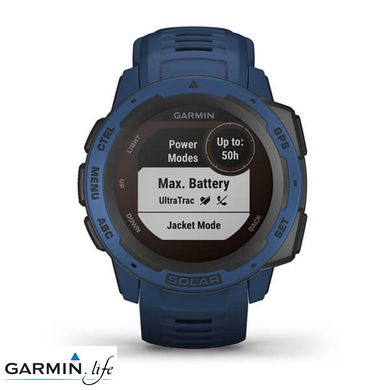 Смарт-годинник Garmin Instinct Solar Tidal Blue