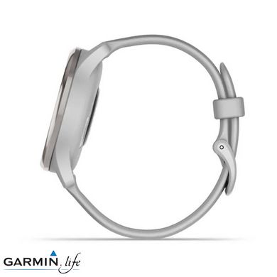 Смарт-годинник Garmin Vivomove Trend Silver S. Steel Bezel w. Mist Gray Case and S. Band