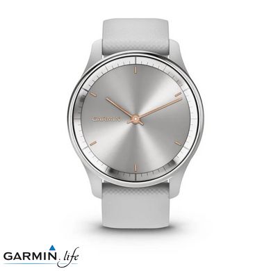 Смарт-годинник Garmin Vivomove Trend Silver S. Steel Bezel w. Mist Gray Case and S. Band