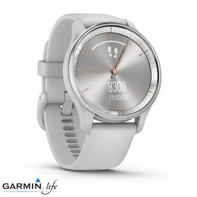 Смарт-годинник Garmin Vivomove Trend Silver S. Steel Bezel w. Mist Gray Case and S. Band