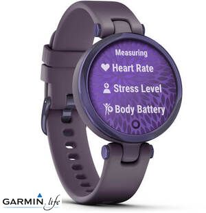 Спортивний годинник Garmin Lily Midnight Orchid Bezel with Deep Orchid Case and Silicone Band