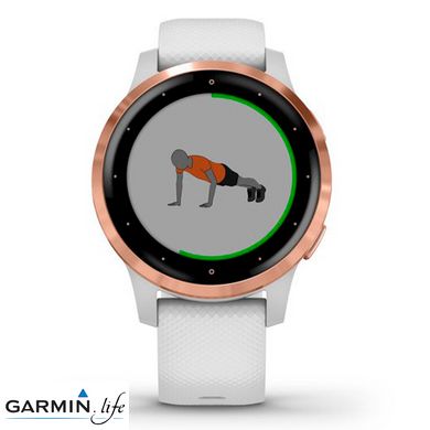 Смарт-годинник Garmin vivoactive 4S White/Rose Gold 010-02172-23