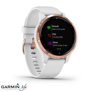 Смарт-годинник Garmin vivoactive 4S White/Rose Gold 010-02172-23