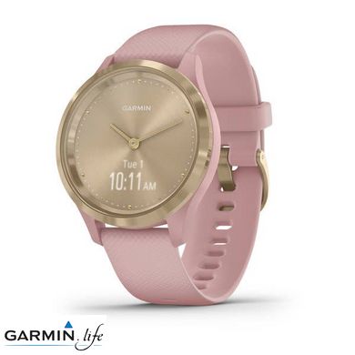 Смарт-годинник Garmin vivomove 3S Sport Champagne-Rose Silicone