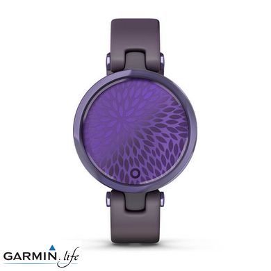 Спортивний годинник Garmin Lily Midnight Orchid Bezel with Deep Orchid Case and Silicone Band