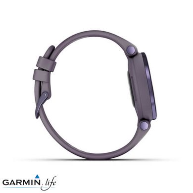 Спортивний годинник Garmin Lily Midnight Orchid Bezel with Deep Orchid Case and Silicone Band