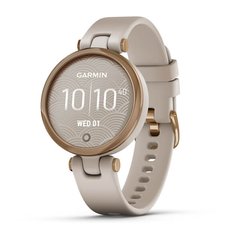 Спортивний годинник Garmin Lily Rose Gold Bezel with Light Sand Case and Silicone Band