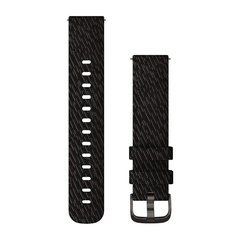Ремінець Garmin Nylon 20 mm чорний зі сланцевою фурнітурою