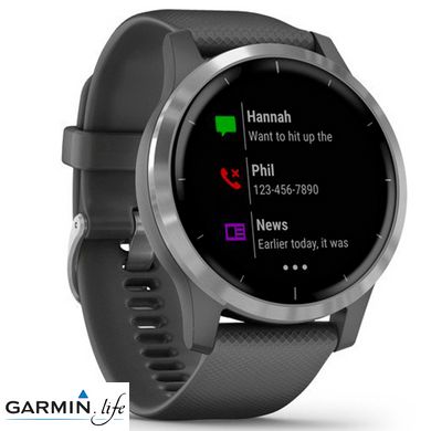 Смарт-годинник Garmin vivoactive 4 Shadow Gray/Silver 010-02174-03