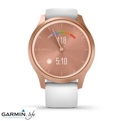 Смарт-годинник Garmin vivomove Style Rose Gold-White Silicone