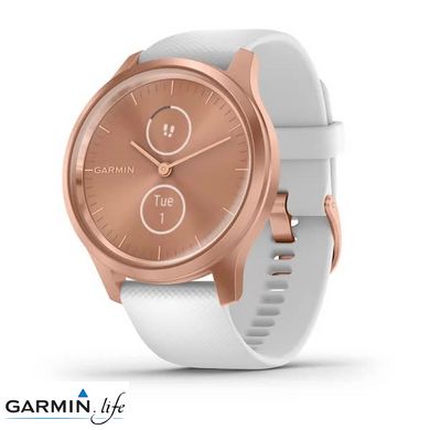 Смарт-годинник Garmin vivomove Style Rose Gold-White Silicone