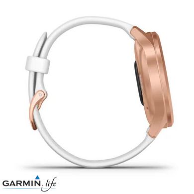 Смарт-годинник Garmin vivomove Style Rose Gold-White Silicone