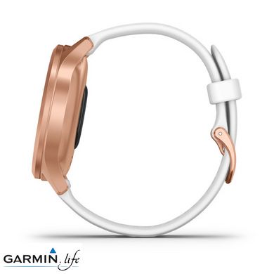 Смарт-годинник Garmin vivomove Style Rose Gold-White Silicone