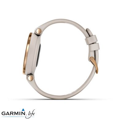 Спортивний годинник Garmin Lily Rose Gold Bezel with Light Sand Case and Silicone Band