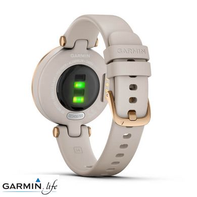 Спортивний годинник Garmin Lily Rose Gold Bezel with Light Sand Case and Silicone Band