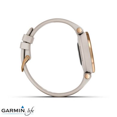 Спортивний годинник Garmin Lily Rose Gold Bezel with Light Sand Case and Silicone Band