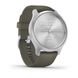 Смарт-годинник Garmin vivomove Style Silver-Moss Green Silicone