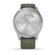 Смарт-годинник Garmin vivomove Style Silver-Moss Green Silicone