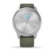 Смарт-годинник Garmin vivomove Style Silver-Moss Green Silicone