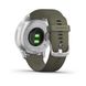 Смарт-годинник Garmin vivomove Style Silver-Moss Green Silicone