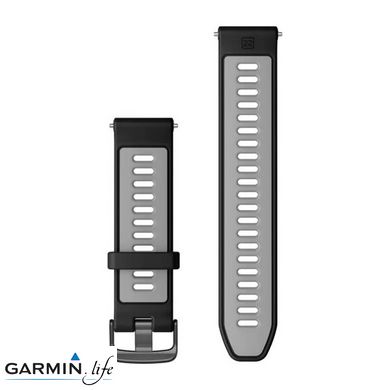 Ремінець Garmin для Forerunner 965 Black/Powder Gray with Slate Hardware 22mm