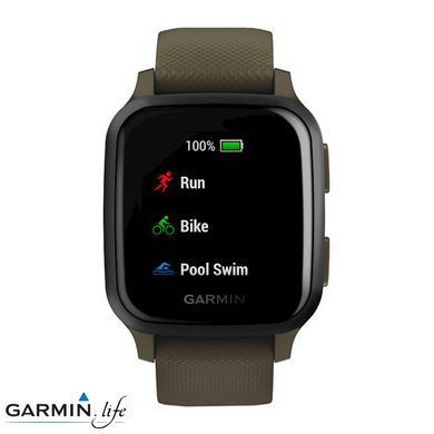 Смарт-годинник Garmin Venu Sq Music Edition Moss/Slate 010-02426-13