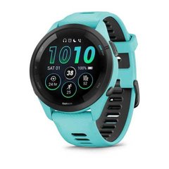 Смарт-годинник Garmin Forerunner 265 Black Bezel w. Aqua Case and Aqua/Black Silicone Band