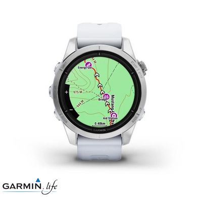 Смарт-годинник Garmin Epix Pro Gen 2 42mm Silver w. Whitestone Band