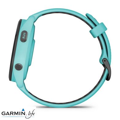 Смарт-годинник Garmin Forerunner 265 Black Bezel w. Aqua Case and Aqua/Black Silicone Band