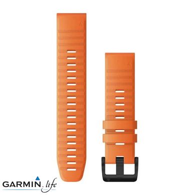 Ремінець Garmin для Fenix 6 22mm QuickFit Ember Orange Silicone bands