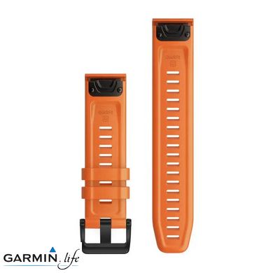 Ремінець Garmin для Fenix 6 22mm QuickFit Ember Orange Silicone bands