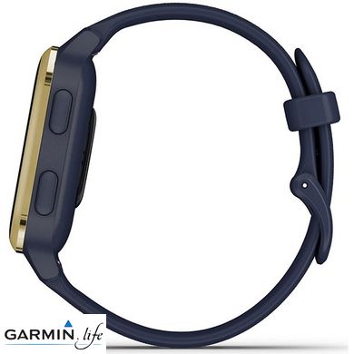 Смарт-годинник Garmin Venu Sq Music Edition Navy/Gold