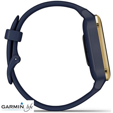 Смарт-годинник Garmin Venu Sq Music Edition Navy/Gold