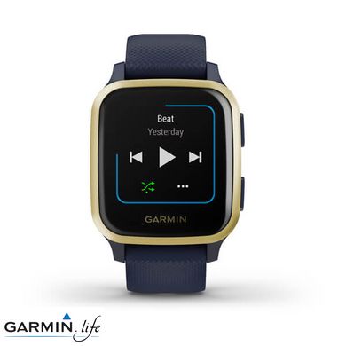 Смарт-годинник Garmin Venu Sq Music Edition Navy/Gold