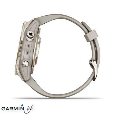 Смарт-часы Garmin Fenix ​​7S Pro Sapphire Solar Soft Gold w. Light Sand Band