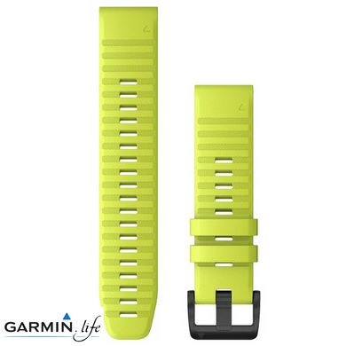 Ремінець Garmin для Fenix 6 22mm QuickFit Amp Yellow Silicone bands