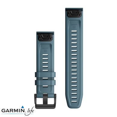 Ремінець Garmin для Fenix 6 22mm QuickFit Lakeside Blue Silicone bands