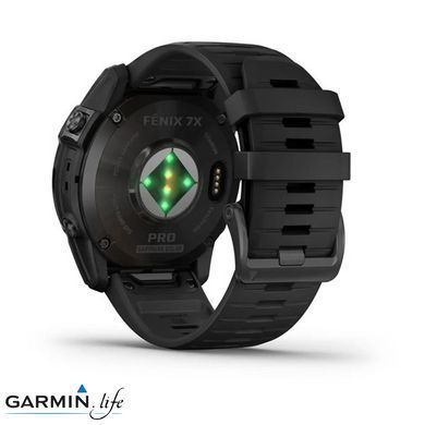 Смарт-часы Garmin Fenix ​​7X Pro Sapphire Solar Carbon G. DLC Tit. with Black Band