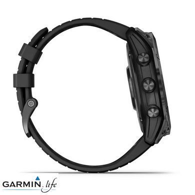 Смарт-часы Garmin Fenix ​​7X Pro Sapphire Solar Carbon G. DLC Tit. with Black Band