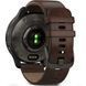 Смарт-годинник Garmin Venu 2 Plus Slate S. Steel Bezel W. Slate Case And B. Leather Band