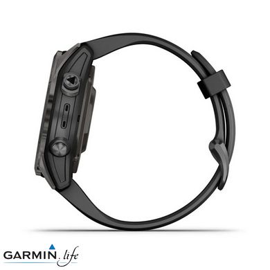 Смарт-годинник Garmin Epix Pro Gen 2 Sapphire 42mm Carbon G. DLC Ti. with Black Band