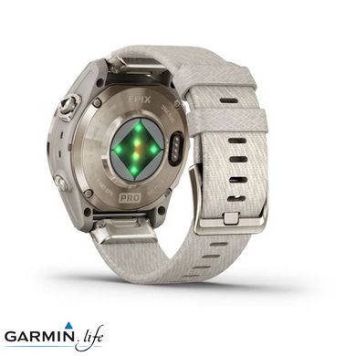 Смарт-годинник Garmin Epix Pro Gen 2 Sapphire 42mm Soft Gold w. Cream H. Nylon Band