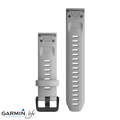 Ремінець Garmin для Fenix 6s 20mm QuickFit Powder Gray Silicone