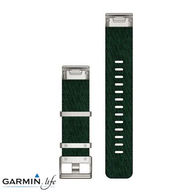 Ремінець Garmin QuickFit 22 Watch Bands Jacquard-weave Nylon Strap–Pine Green