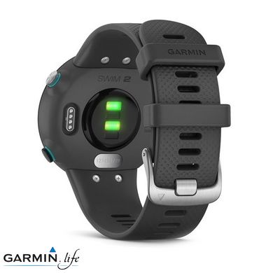 Смарт-годинник Garmin Swim 2 Slate з чорним ремінцем