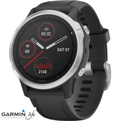 Смарт-годинник Garmin Swim 2 Slate з чорним ремінцем