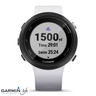 Смарт-годинник Garmin Swim 2 Whitestone з білим ремінцем