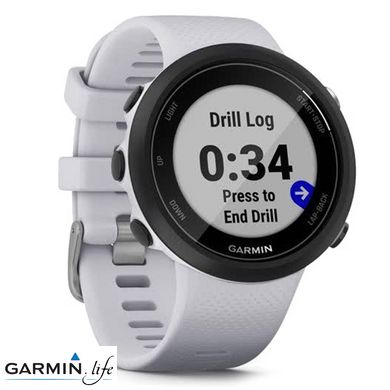 Смарт-годинник Garmin Swim 2 Whitestone з білим ремінцем