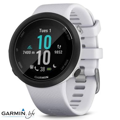 Смарт-годинник Garmin Swim 2 Whitestone з білим ремінцем